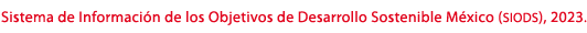 Sistema de Informaci n de los Objetivos de Desarrollo Sostenible M xico (SIODS), 2023.
