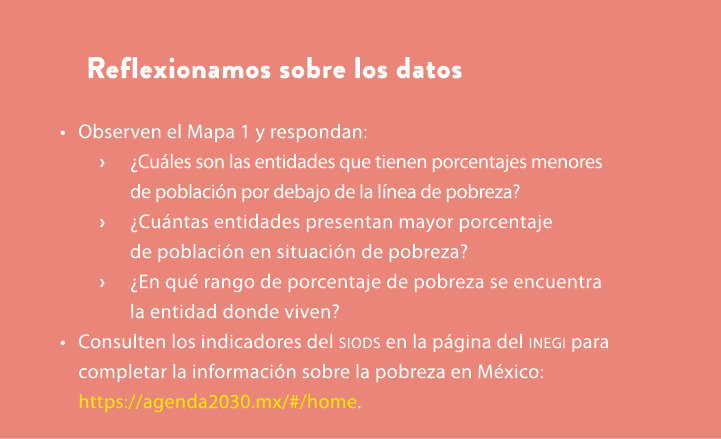 Reflexionamos sobre los datos • Observen el Mapa 1 y respondan: › ¿Cu les son las entidades que tienen porcentajes me...