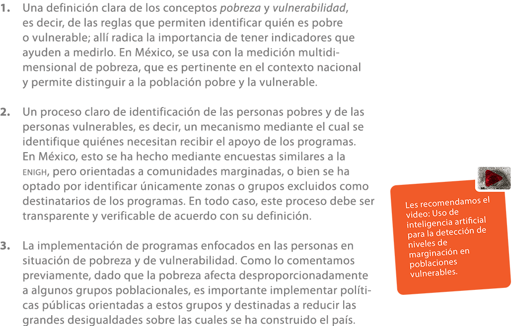 1. Una definici n clara de los conceptos pobreza y vulnerabilidad, es decir, de las reglas que permiten identificar q...