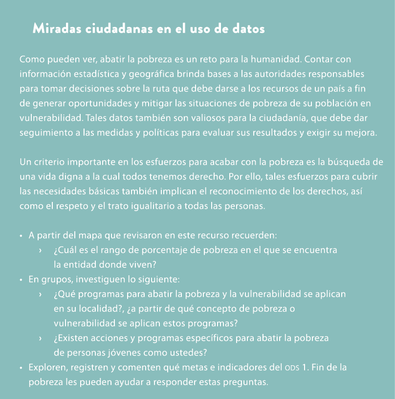 Miradas ciudadanas en el uso de datos Como pueden ver, abatir la pobreza es un reto para la humanidad. Contar con inf...