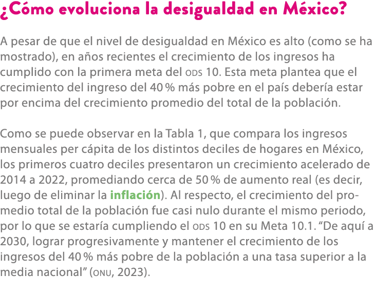 ¿C mo evoluciona la desigualdad en M xico? A pesar de que el nivel de desigualdad en M xico es alto (como se ha mostr...