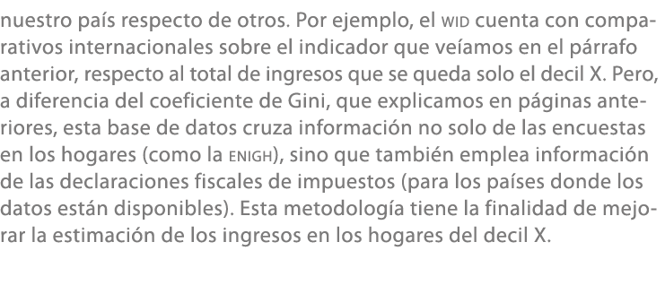 nuestro pa s respecto de otros. Por ejemplo, el wid cuenta con comparativos internacionales sobre el indicador que ve...