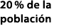 20 % de la poblaci n