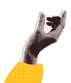 Set of hands holding money elements for y2k collages. Halftone Retro piggy bank, coins, plastic card isolated on white background. Vector illustration