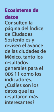 Ecosistema de datos Consulten la p gina del ndice de Ciudades Sostenibles y revisen el avance de las ciudades de M x...