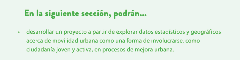 En la siguiente secci n, podr n... • desarrollar un proyecto a partir de explorar datos estad sticos y geogr ficos ac...