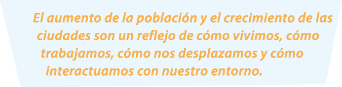 El aumento de la poblaci n y el crecimiento de las ciudades son un reflejo de c mo vivimos, c mo trabajamos, c mo nos...