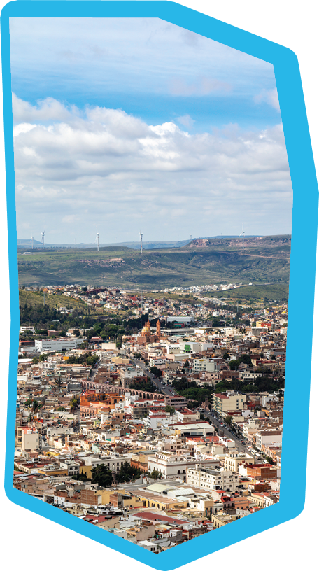 Zacatecas and suburbs as seen from La Bufa hill