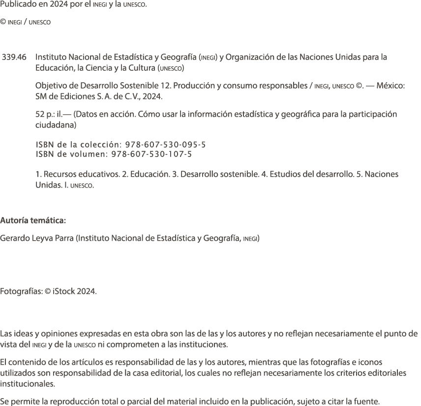 Publicado en 2024 por el inegi y la unesco. © inegi / unesco 339.46 Instituto Nacional de Estad stica y Geograf a (in...
