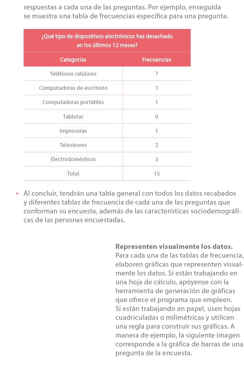 respuestas a cada una de las preguntas. Por ejemplo, enseguida se muestra una tabla de frecuencias espec fica para un...