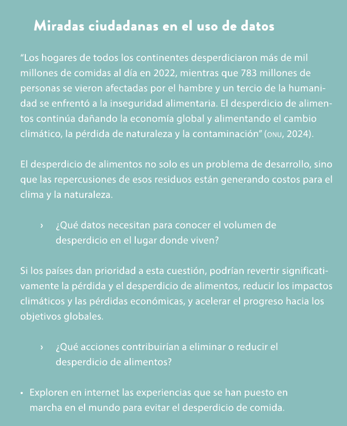 Miradas ciudadanas en el uso de datos “Los hogares de todos los continentes desperdiciaron m s de mil millones de com...