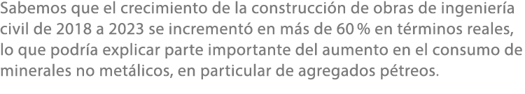 Sabemos que el crecimiento de la construcci n de obras de ingenier a civil de 2018 a 2023 se increment en m s de 60 ...
