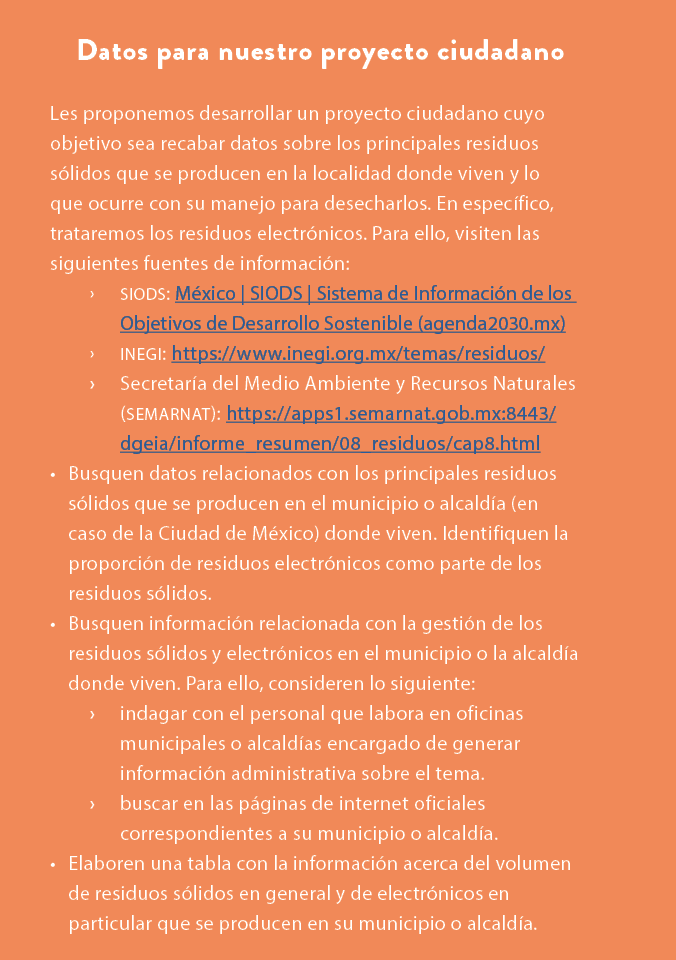 Datos para nuestro proyecto ciudadano Les proponemos desarrollar un proyecto ciudadano cuyo objetivo sea recabar dato...