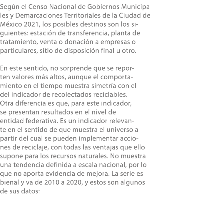 Seg n el Censo Nacional de Gobiernos Municipales y Demarcaciones Territoriales de la Ciudad de M xico 2021, los posib...