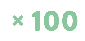 × 100
