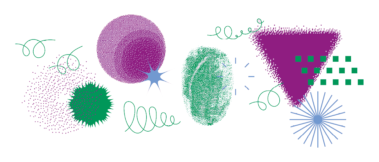 Universal trend textured geometric shapes set juxtaposed with bright bold elements composition. Design objects for Magazine, leaflet, billboard, sale