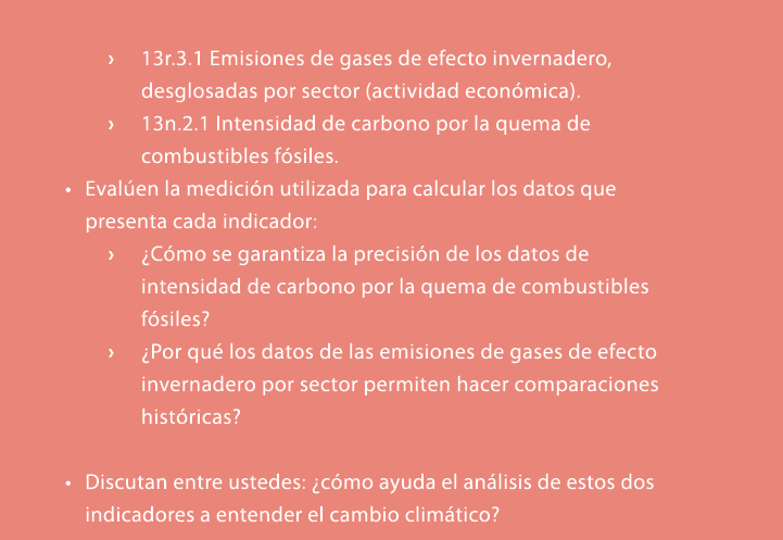 › 13r.3.1 Emisiones de gases de efecto invernadero, desglosadas por sector (actividad econ mica). › 13n.2.1 Intensida...