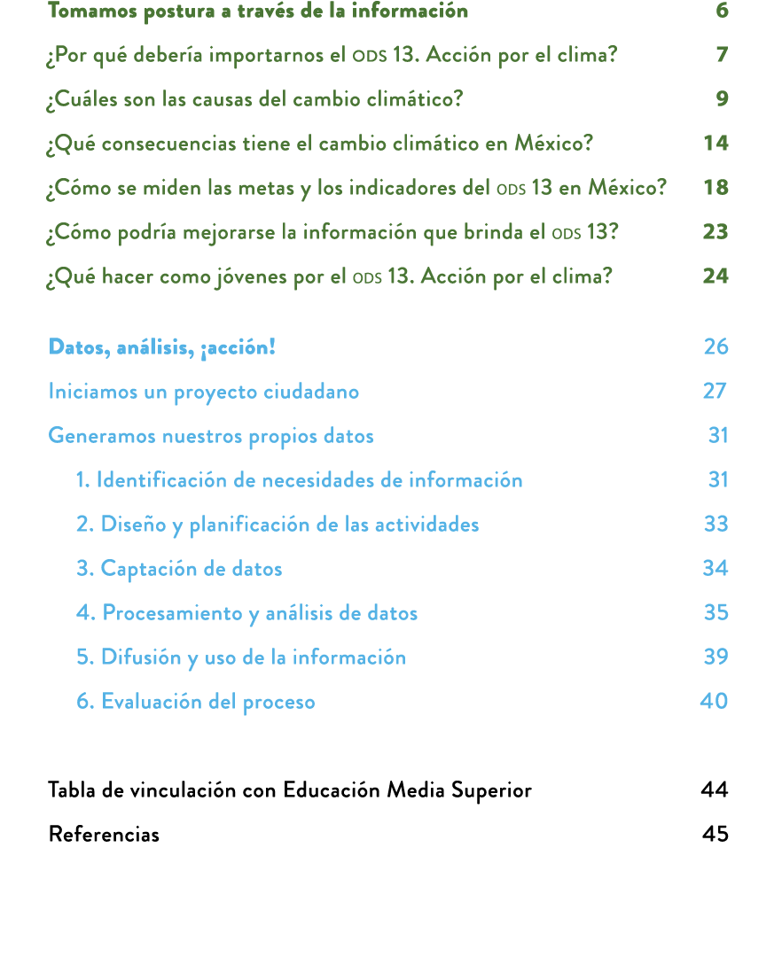 Tom﻿amos postura a trav s de la informaci n 6 ¿Por qu deber a importarnos el ods 13. Acci n por el clima? 7 ¿Cu les ...
