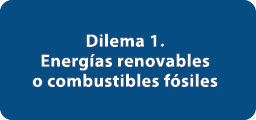 Dilema 1. Energ as renovables o combustibles f siles 