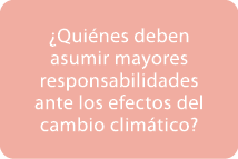 ¿Qui nes deben asumir mayores responsabilidades ante los efectos del cambio clim tico? 