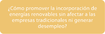 ¿C mo promover la incorporaci n de energ as renovables sin afectar a las empresas tradicionales ni generar desempleo? 