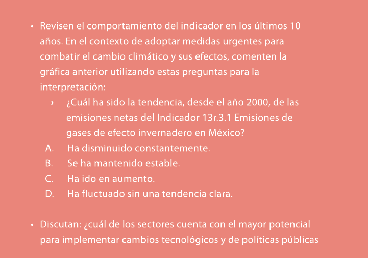 • Revisen el comportamiento del indicador en los ltimos 10 a os. En el contexto de adoptar medidas urgentes para com...