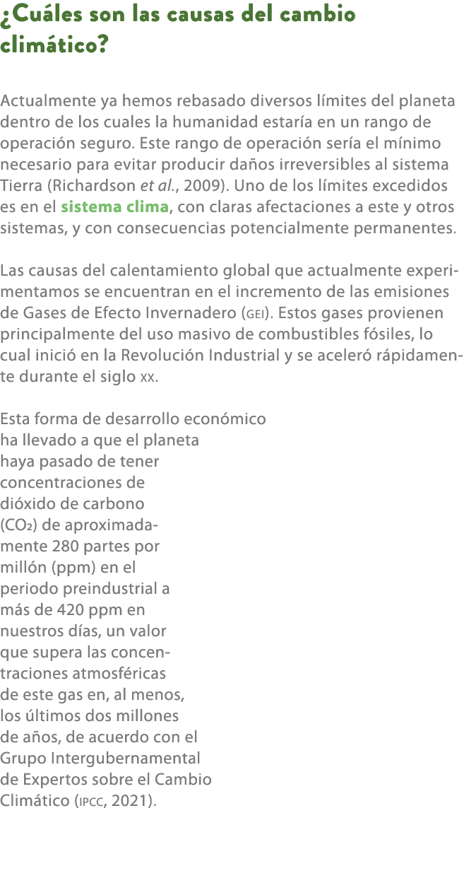 ¿Cu les son las causas del cambio clim tico? Actualmente ya hemos rebasado diversos l mites del planeta dentro de los...