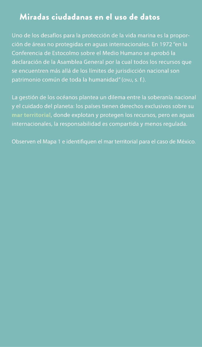 Miradas ciudadanas en el uso de datos Uno de los desaf os para la protecci n de la vida marina es la proporci n de r...