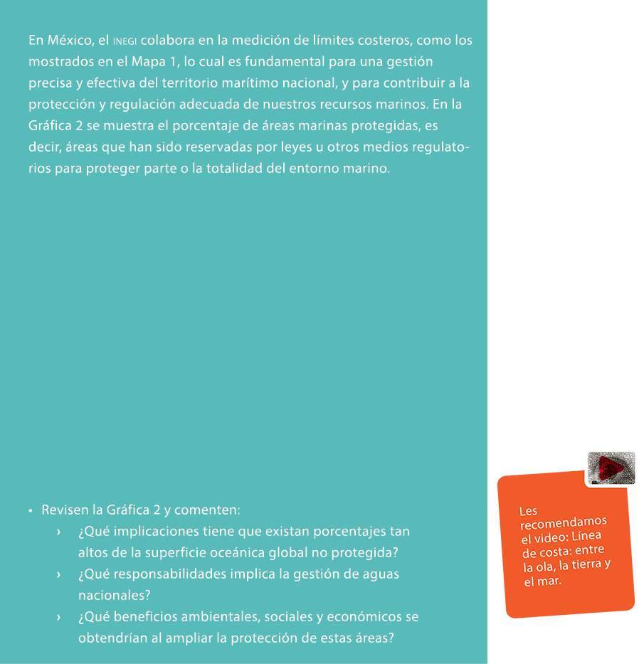 En M xico, el inegi colabora en la medici n de l mites costeros, como los mostrados en el Mapa 1, lo cual es fundamen...