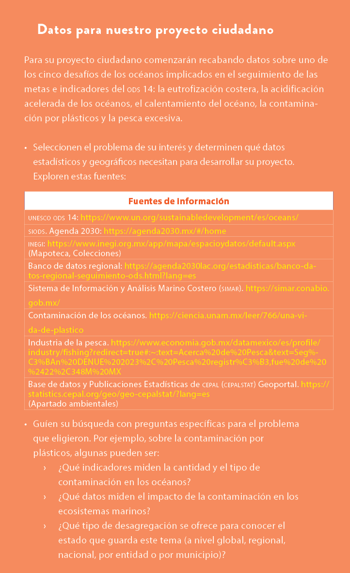 Datos para nuestro proyecto ciudadano Para su proyecto ciudadano comenzar n recabando datos sobre uno de los cinco de...