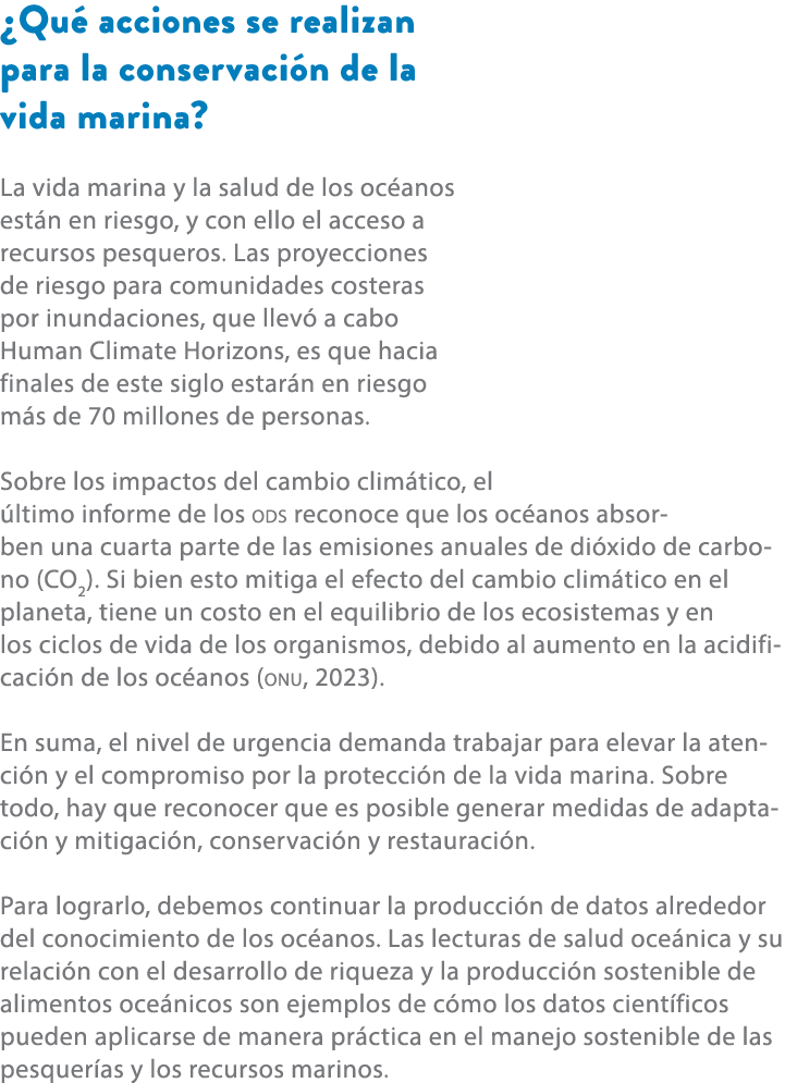 ¿Qu acciones se realizan para la conservaci n de la vida marina? La vida marina y la salud de los oc anos est n en r...