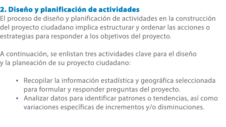 2. Dise o y planificaci n de actividades El proceso de dise o y planificaci n de actividades en la construcci n del p...