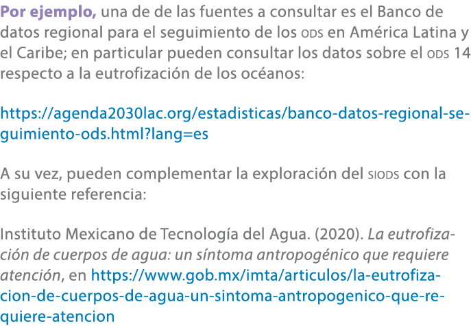 Por ejemplo, una de de las fuentes a consultar es el Banco de datos regional para el seguimiento de los ods en Am ric...