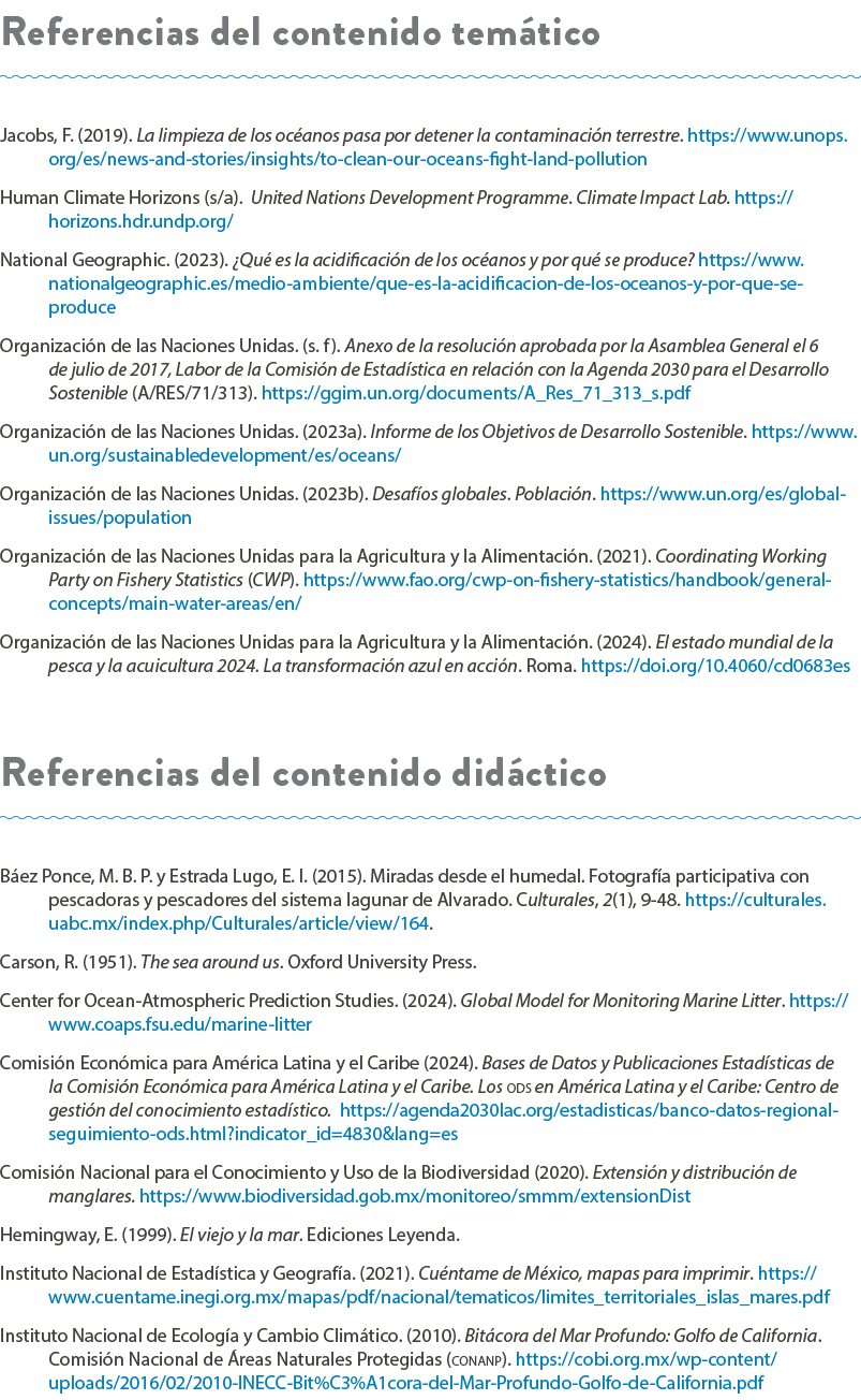 Referencias del contenido tem tico Jacobs, F. (2019). La limpieza de los oc anos pasa por detener la contaminaci n te...