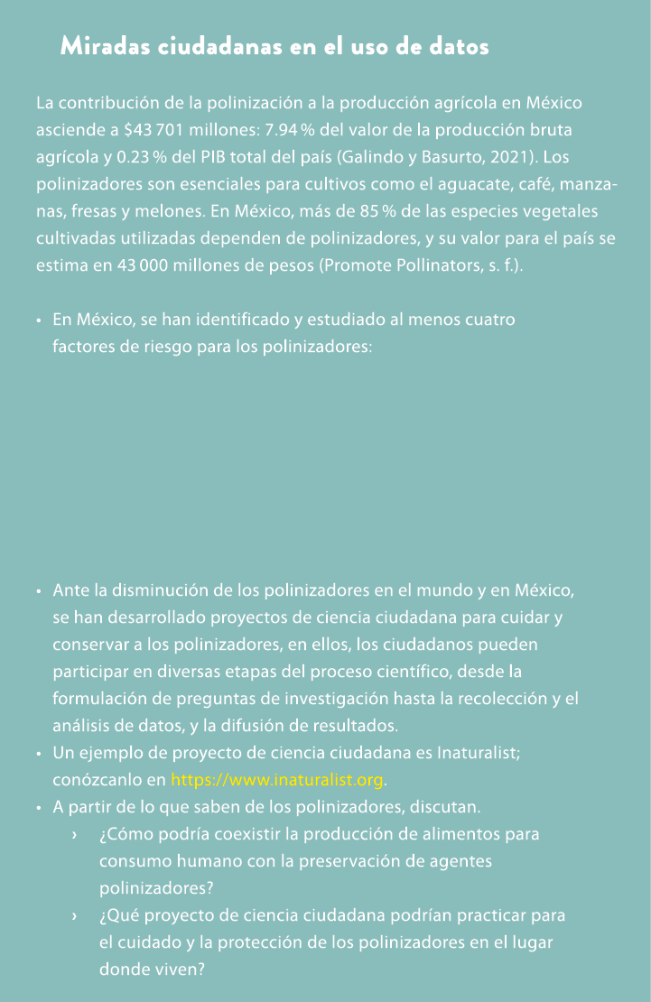 Miradas ciudadanas en el uso de datos La contribuci n de la polinizaci n a la producci n agr cola en M xico asciende ...