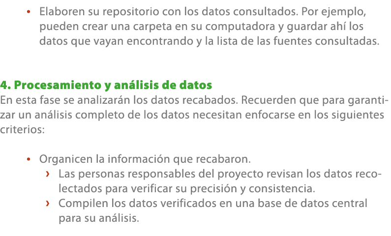 • Elaboren su repositorio con los datos consultados. Por ejemplo, pueden crear una carpeta en su computadora y guarda...