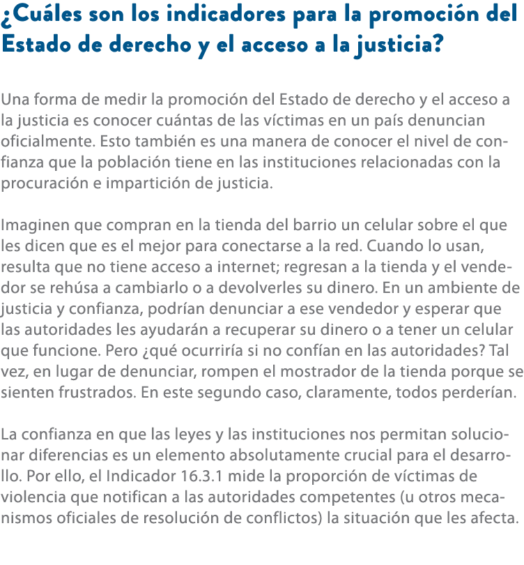 ¿Cu les son los indicadores para la promoci n del Estado de derecho y el acceso a la justicia? Una forma de medir la ...