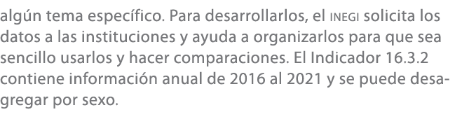 alg n tema espec fico. Para desarrollarlos, el INEGI solicita los datos a las instituciones y ayuda a organizarlos pa...