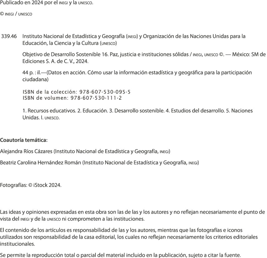 Publicado en 2024 por el inegi y la unesco. © inegi / unesco 339.46 Instituto Nacional de Estad stica y Geograf a (in...