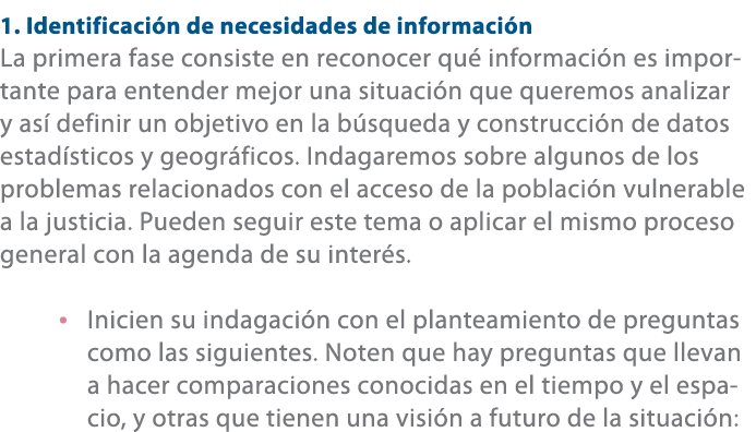 1. Identificaci n de necesidades de informaci n La primera fase consiste en reconocer qu informaci n es importante p...