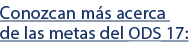 Conozcan m s acerca de las metas del ods 17: