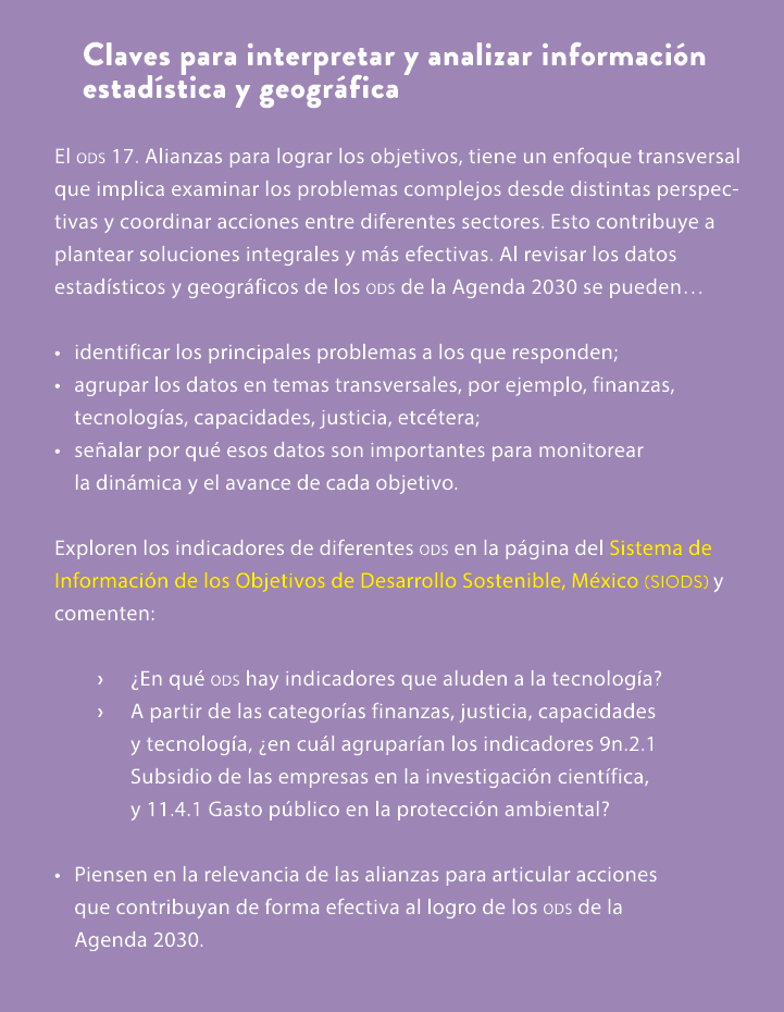 Claves para interpretar y analizar informaci n estad stica y geogr fica El ods 17. Alianzas para lograr los objetivos...