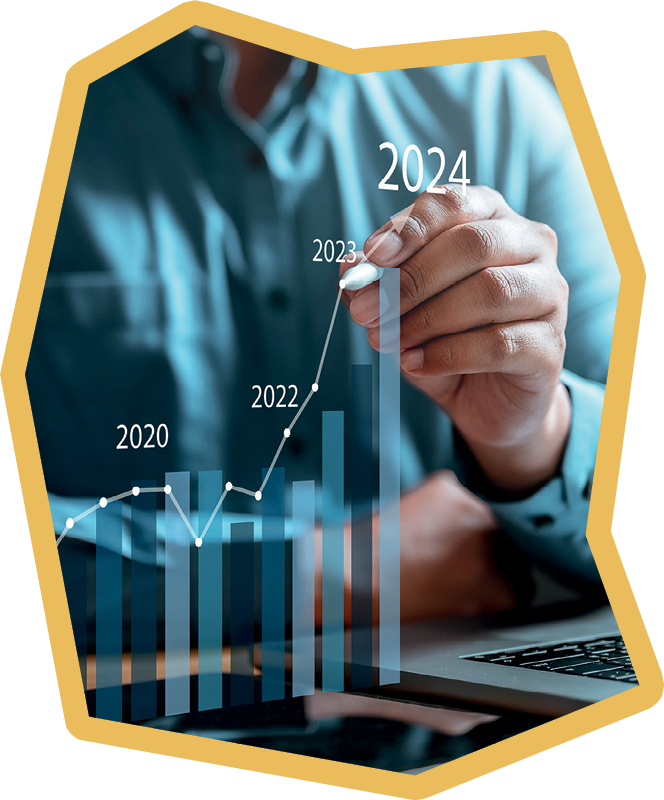 business, chart, graph, growth, success, analysis, diagram, digital, finance, investment. close up to hand of businessman, use pen to draw bar chart from investment, then analysis that's diagram.