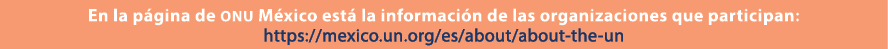 En la p gina de onu M xico est la informaci n de las organizaciones que participan: https://mexico.un.org/es/about/a...