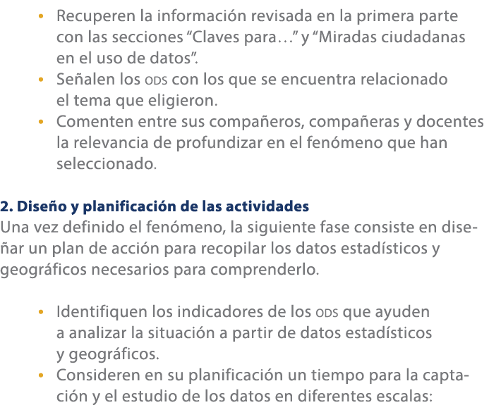 • Recuperen la informaci n revisada en la primera parte con las secciones “Claves para…” y “Miradas ciudadanas en el ...