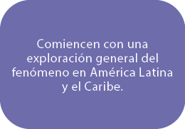 Comiencen con una exploraci n general del fen meno en Am rica Latina y el Caribe.