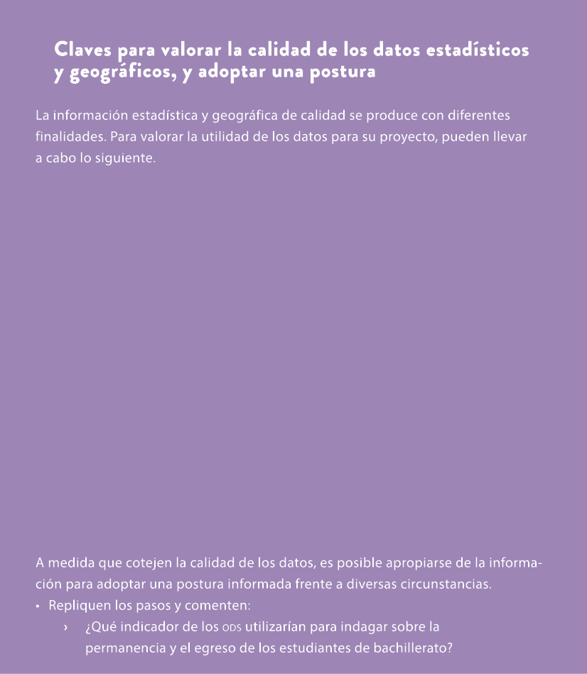 Claves para valorar la calidad de los datos estad sticos y geogr ficos, y adoptar una postura La informaci n estad st...