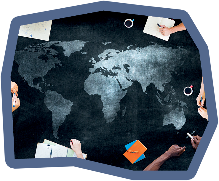 Group of Students Studying About Global Issues