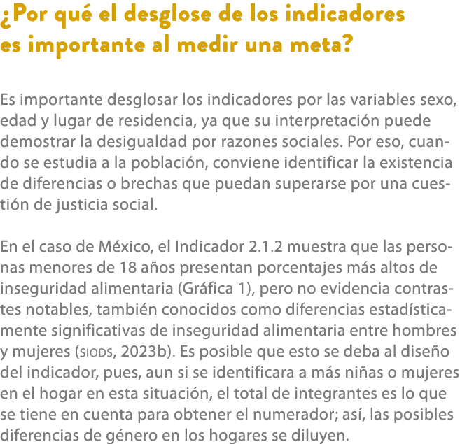 ¿Por qu el desglose de los indicadores es importante al medir una meta? Es importante desglosar los indicadores por ...