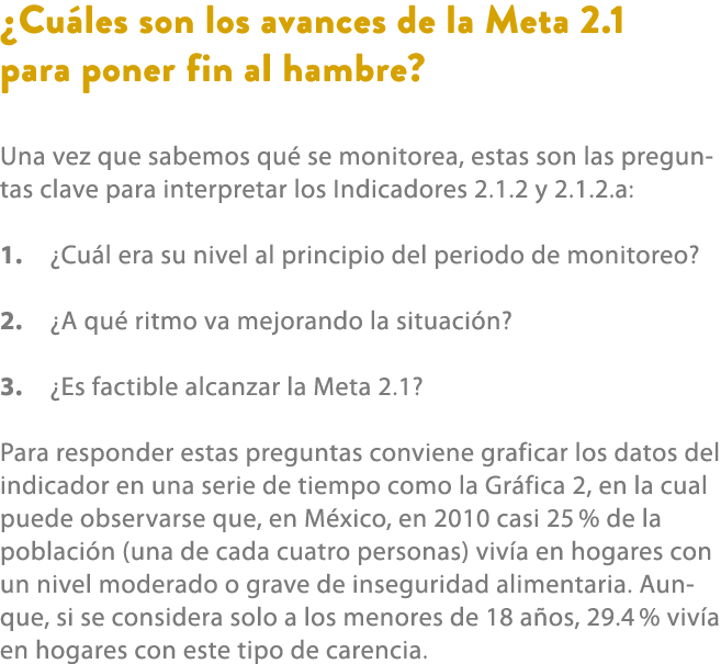 ¿Cu les son los avances de la Meta 2.1 para poner fin al hambre? Una vez que sabemos qu se monitorea, estas son las ...